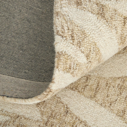 Wallace WAL8A37F Rug by Feizy in tan, ivory. Made from wool in a unique style.