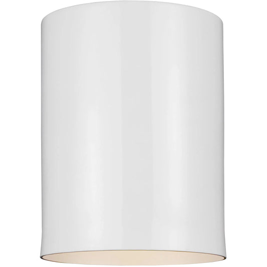 Outdoor Cylinders One Light Outdoor Ceiling Flush Mount by Visual Comfort & Co.. Made from aluminum in a unique style.