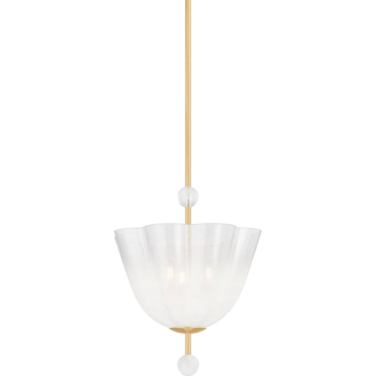 Cambria Heights Lantern by Hudson Valley in aged brass. Made from steel in a unique style.
