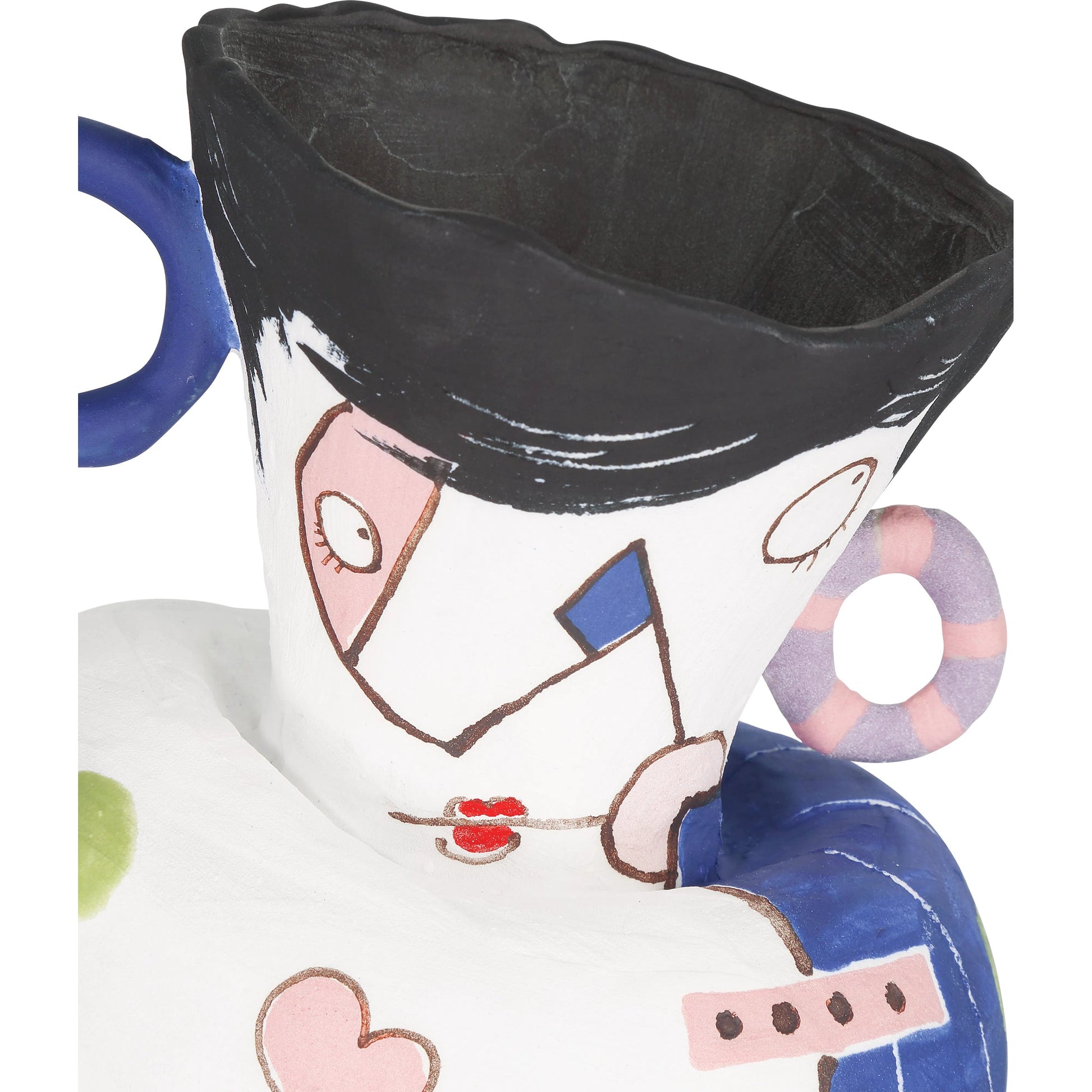 Osamu Objects Set by Currey and Company in white, multicolor. Made from porcelain in a modern style.