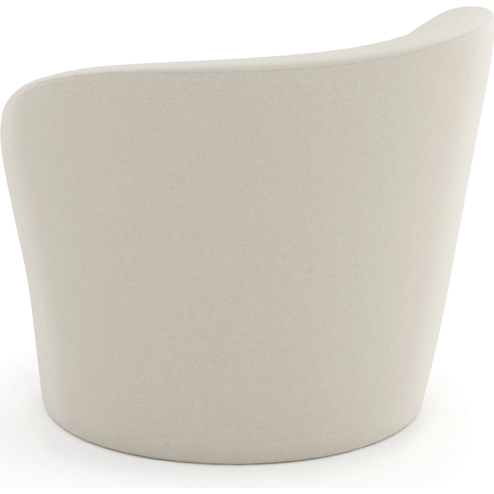 Quasi Swivel Chair by Caracole in ivory. Made from unique in a transitional style.