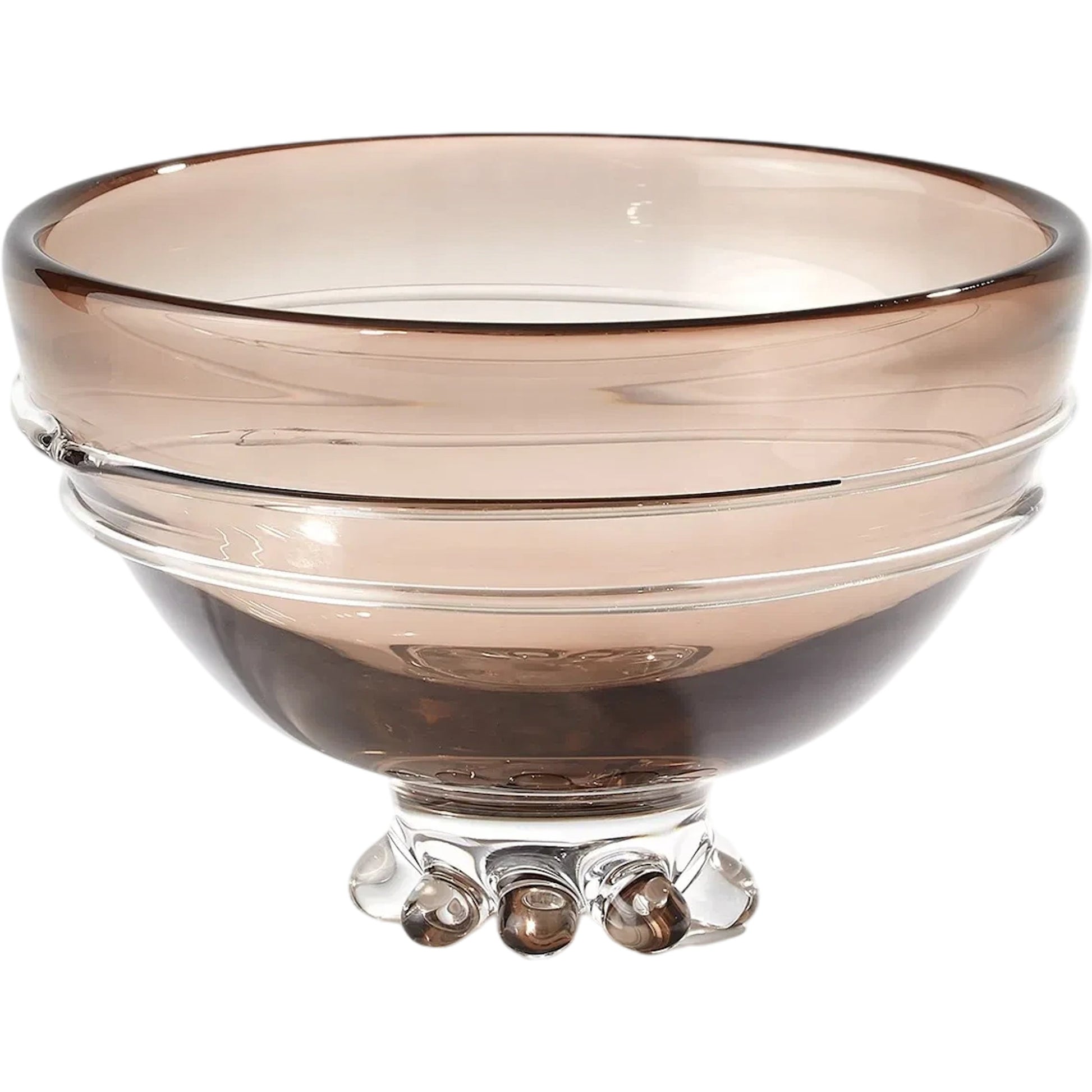 Verre Lisse Bowl by Global Views. Made from glass in a transitional style.