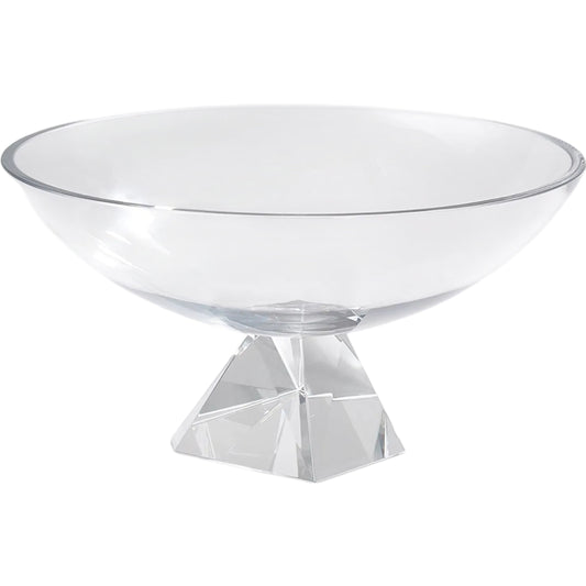 Cubist Bowl by Global Views in clear. Made from unique in a unique style.