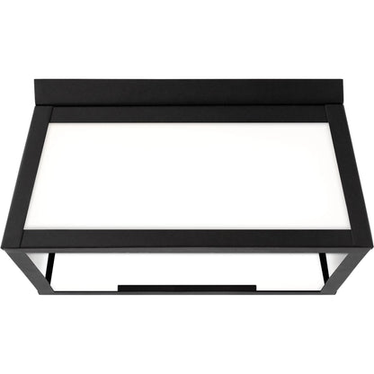 Founders Two Light Outdoor Flush Mount by Visual Comfort & Co.. Made from aluminum in a cottage & farmhouse style.