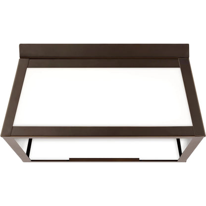 Founders Two Light Outdoor Flush Mount by Visual Comfort & Co.. Made from aluminum in a cottage & farmhouse style.