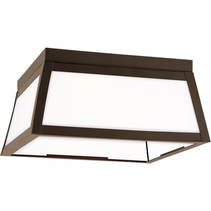 Founders Two Light Outdoor Flush Mount by Visual Comfort & Co.. Made from aluminum in a cottage & farmhouse style.