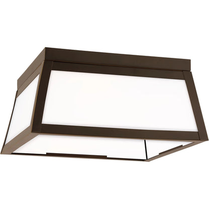 Founders Two Light Outdoor Flush Mount by Visual Comfort & Co.. Made from aluminum in a cottage & farmhouse style.