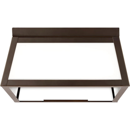 Founders Two Light Outdoor Flush Mount by Visual Comfort & Co.. Made from aluminum in a cottage & farmhouse style.