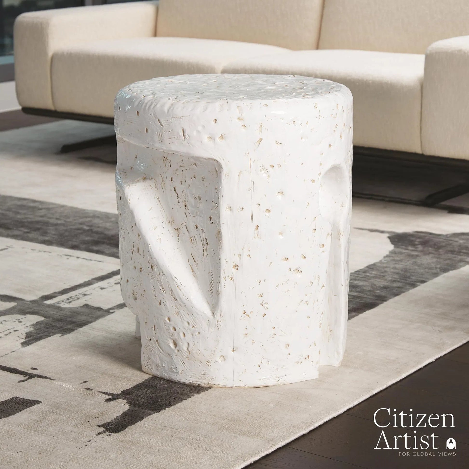 Gilles Side Table by Global Views. Made from ceramic in a modern style.