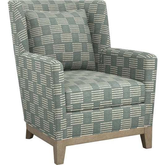 Atlas Chair by Lexington. Made from mahogany, fabric in a rustic style.