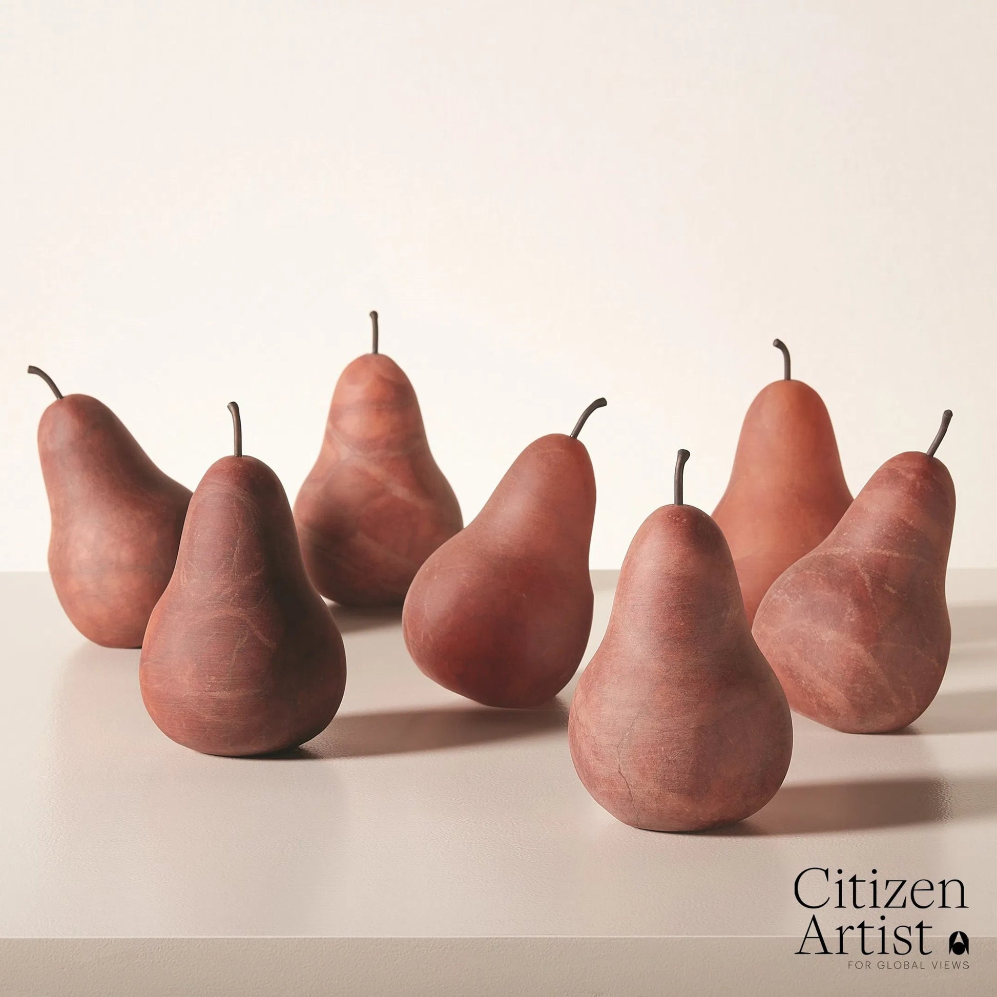 Poire by Global Views. Made from alabaster in a eclectic & global style.