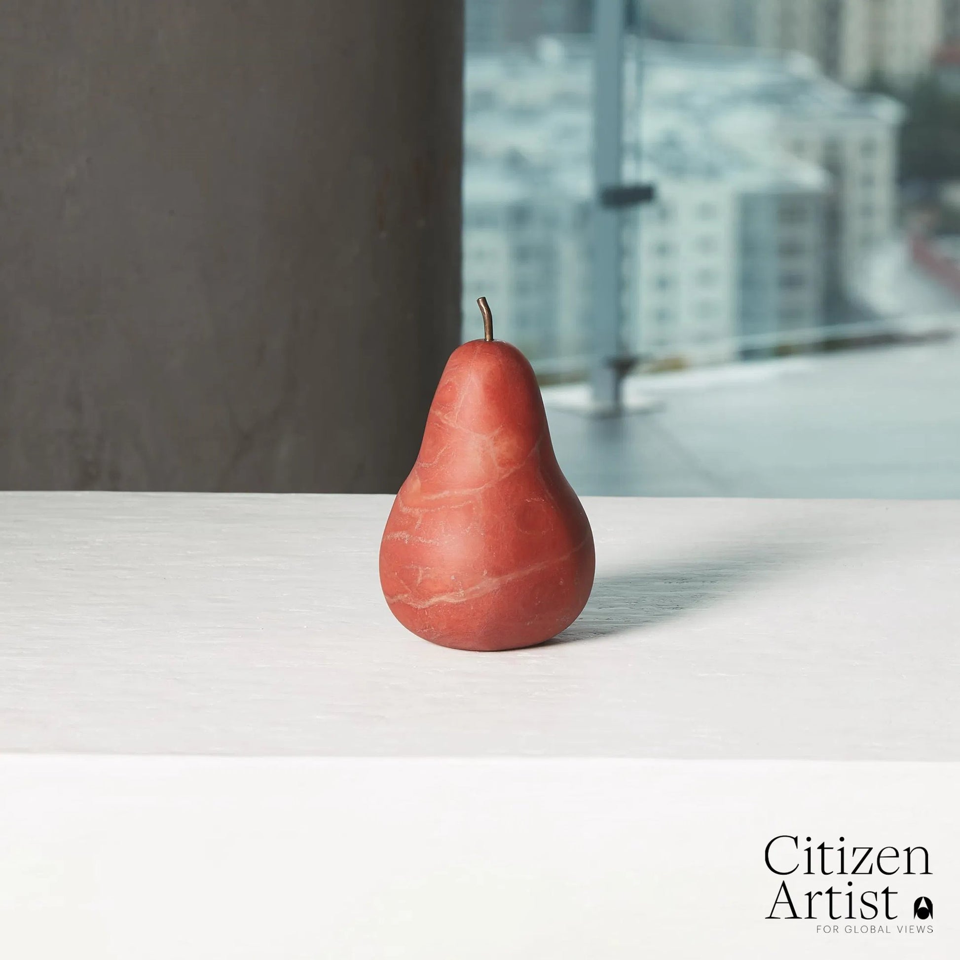 Poire by Global Views. Made from alabaster in a eclectic & global style.