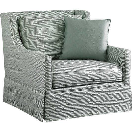 Southgate Chair by Lexington in green. Made from unique in a transitional style.