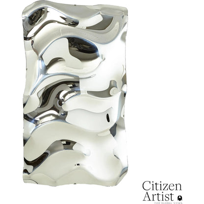 Ben Floor Mirror by Global Views in silver. Made from unique in a modern style.