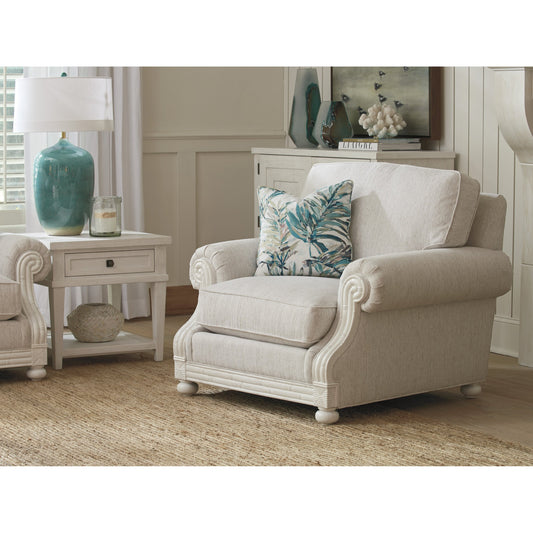 Coral Gables Chair by Tommy Bahama Home in shell. Made from unique in a traditional style.