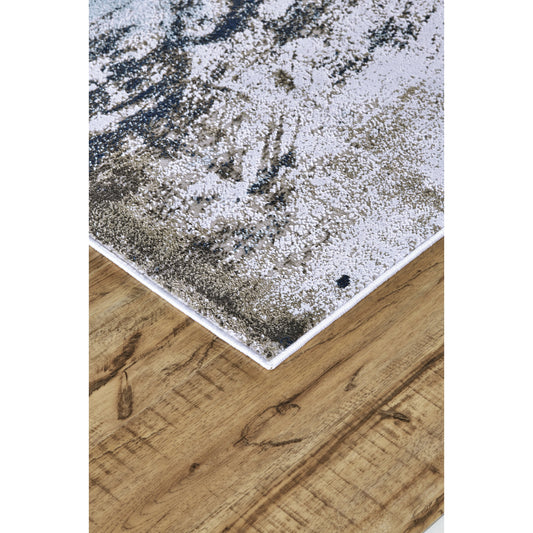 Gaspar Rug - 3833F by Feizy in blue, gray, white. Made from polypropylene, polyester in a unique style.