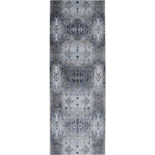 Gaspar Damask Rug - 3834F by Feizy in blue, gray, taupe. Made from polypropylene, polyester in a unique style.
