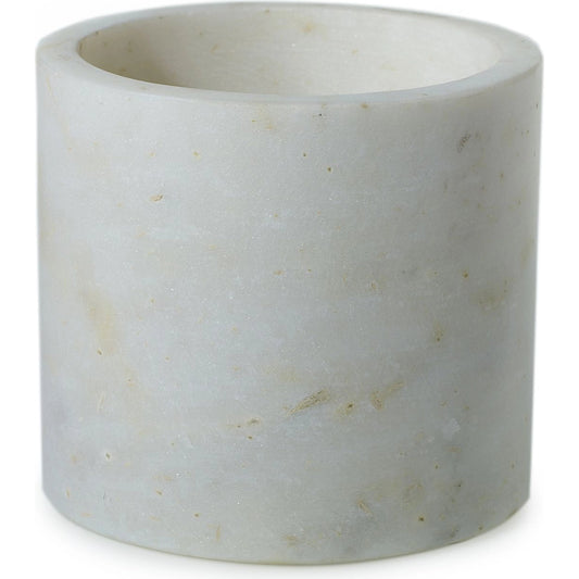 Marble Pot by Accent Decor in white. Made from natural stone in a modern style.