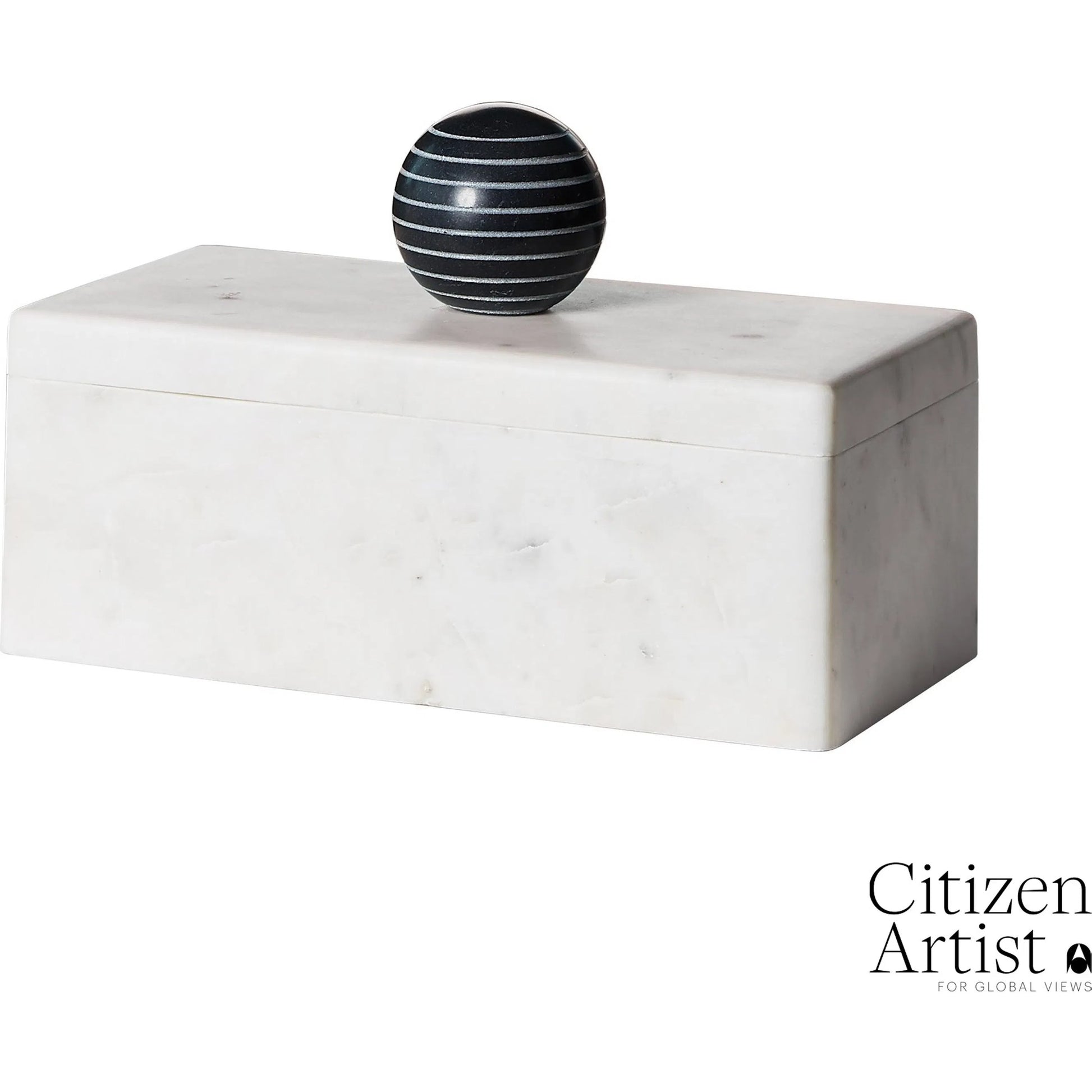 La Boite Box by Global Views. Made from white banswara, black bheslana in a eclectic & global style.