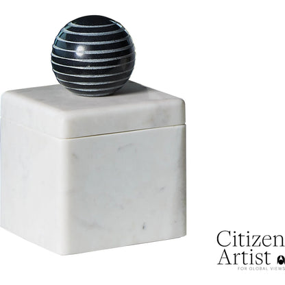 La Boite Box by Global Views. Made from white banswara, black bheslana in a eclectic & global style.