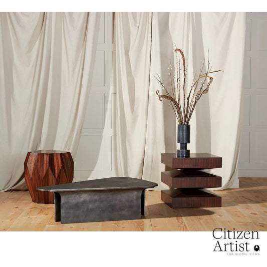 Sophie Coffee Table by Global Views. Made from aluminum in a eclectic & global style.