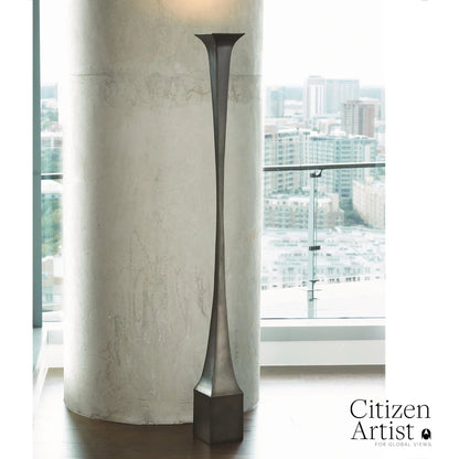 Giac Torchiere by Global Views in bronze. Made from aluminum in a eclectic & global style.