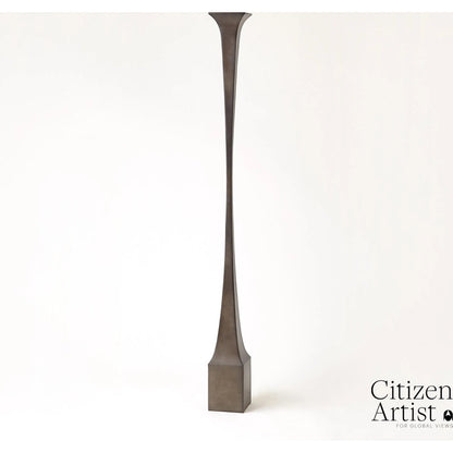 Giac Torchiere by Global Views in bronze. Made from aluminum in a eclectic & global style.
