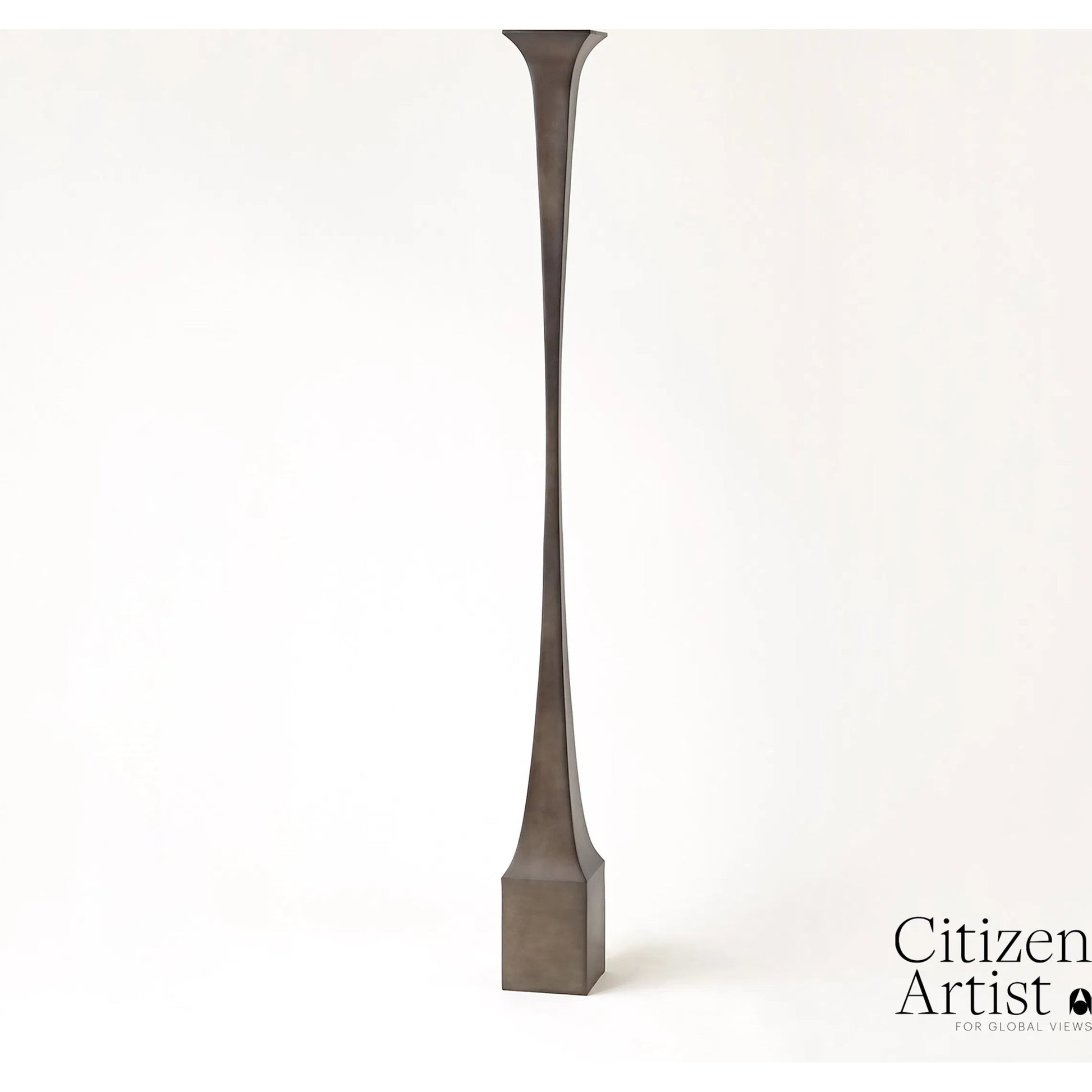 Giac Torchiere by Global Views in bronze. Made from aluminum in a eclectic & global style.