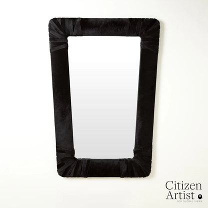 Gabriel Mirror by Global Views. Made from leather, mirror in a modern style.
