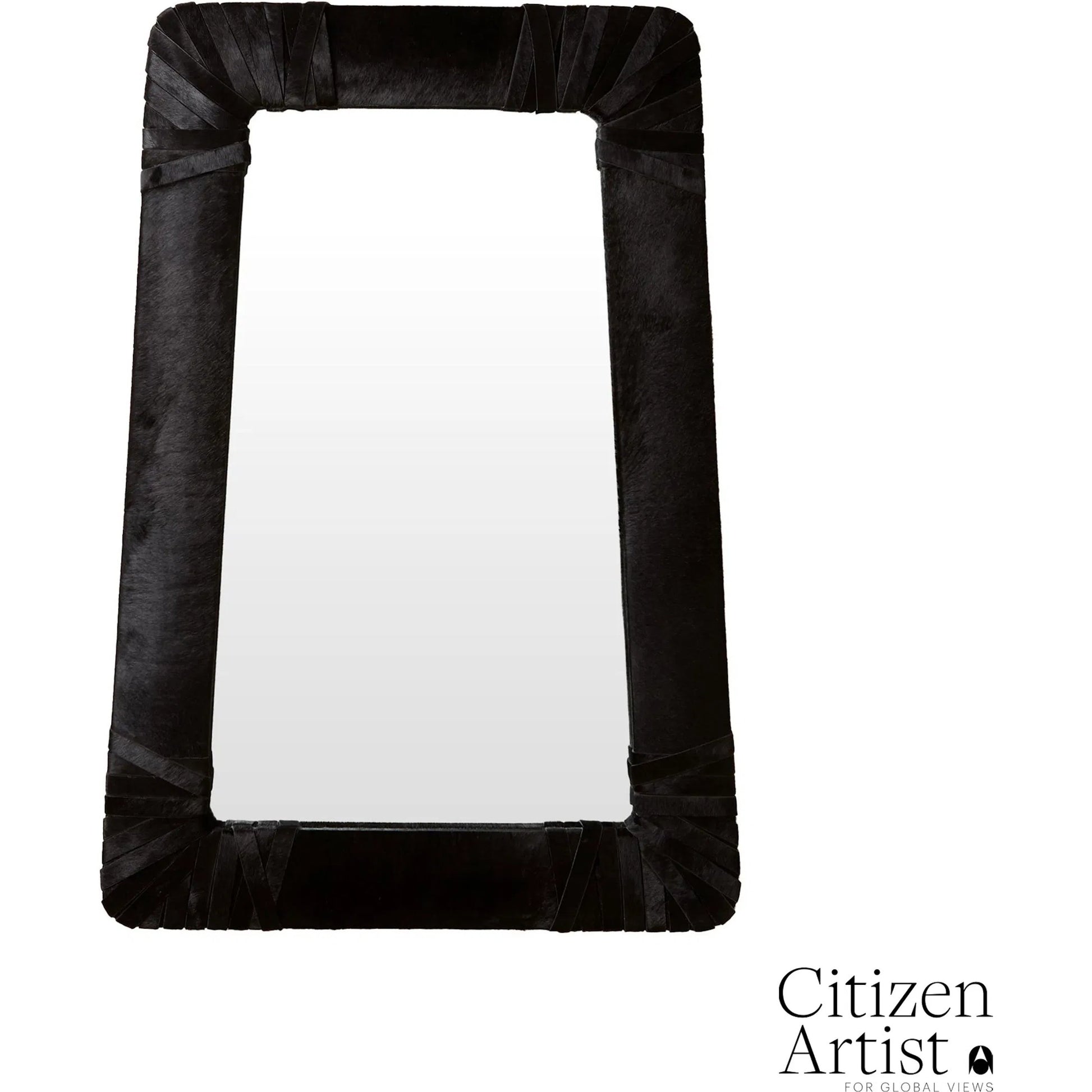 Gabriel Mirror by Global Views. Made from leather, mirror in a modern style.