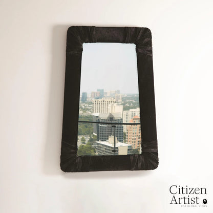 Gabriel Mirror by Global Views. Made from leather, mirror in a modern style.