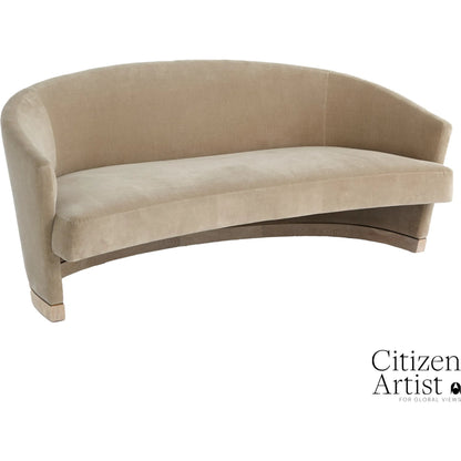 Ophelia Loveseat by Global Views. Made from brass in a modern style.