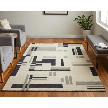 Maguire Transitional Rug - 8903F by Feizy in ivory, taupe. Made from wool, nylon in a unique style.