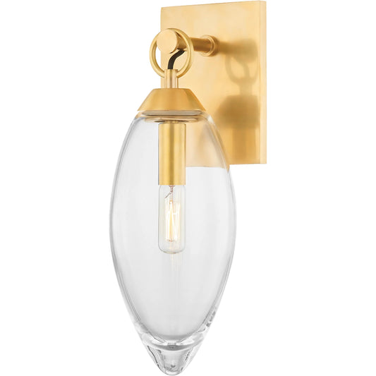 Nantucket 1 Light Wall Sconce by Hudson Valley. Made from brass in a modern style.