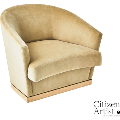Ophelia Chair by Global Views in white, red and bronze. Made from unique in a transitional style.