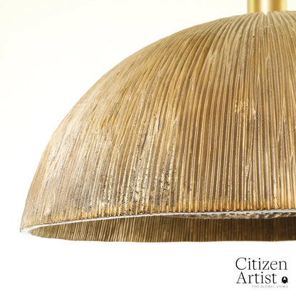 Ege Chandelier by Global Views in red and bronze. Made from unique in a modern style.