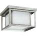 Hunnington Two Light Outdoor Ceiling Flush Mount by Visual Comfort & Co.. Made from aluminum in a traditional style.