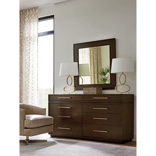 Gallerie Square Mirror by Lexington. Made from unique in a transitional style.