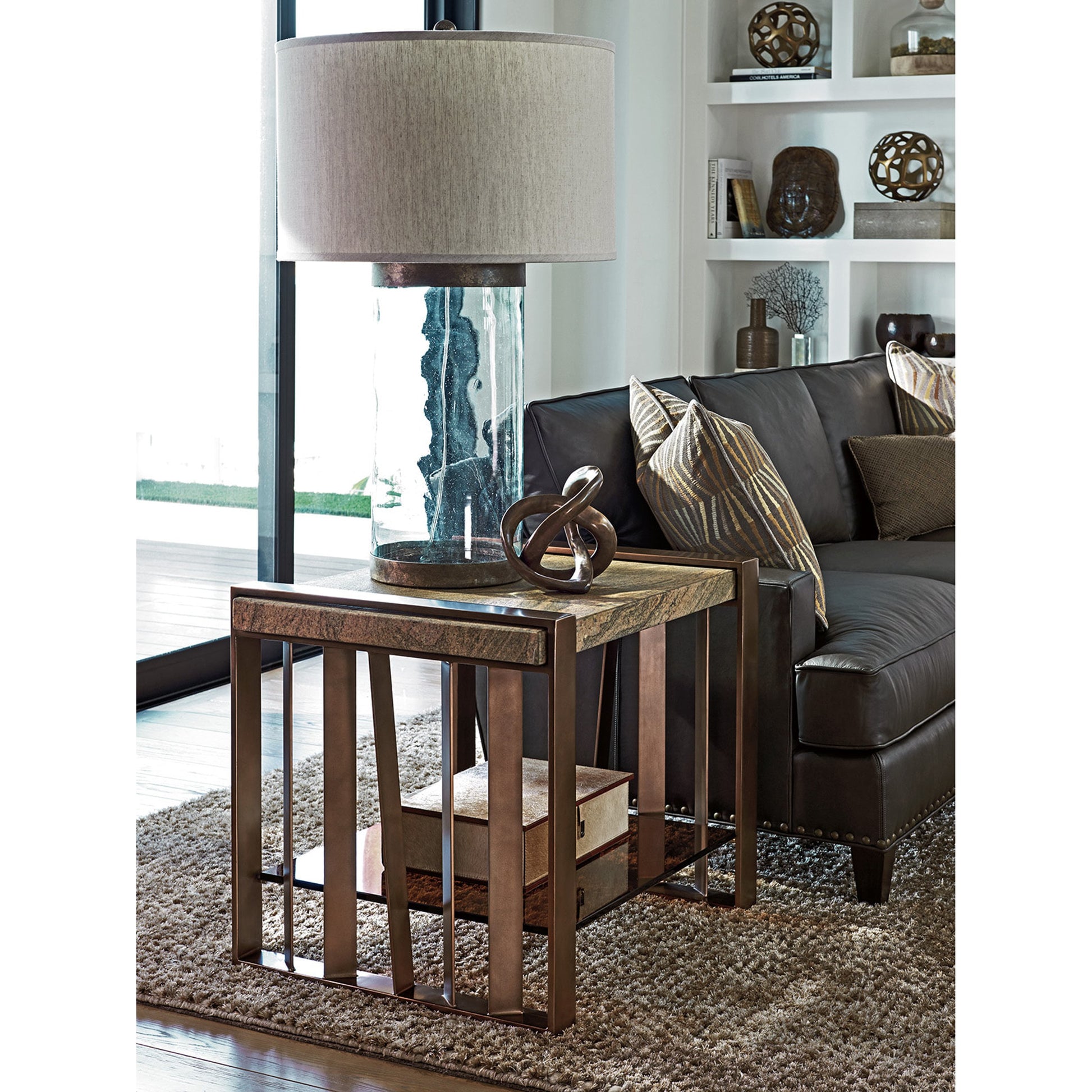 Intersect End Table by Lexington. Made from unique in a modern style.