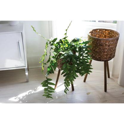 Bam Basket by Accent Decor in natural. Made from wood in a modern style.