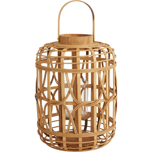 Canal Lantern by Accent Decor in natural. Made from wood in a cottage & farmhouse style.