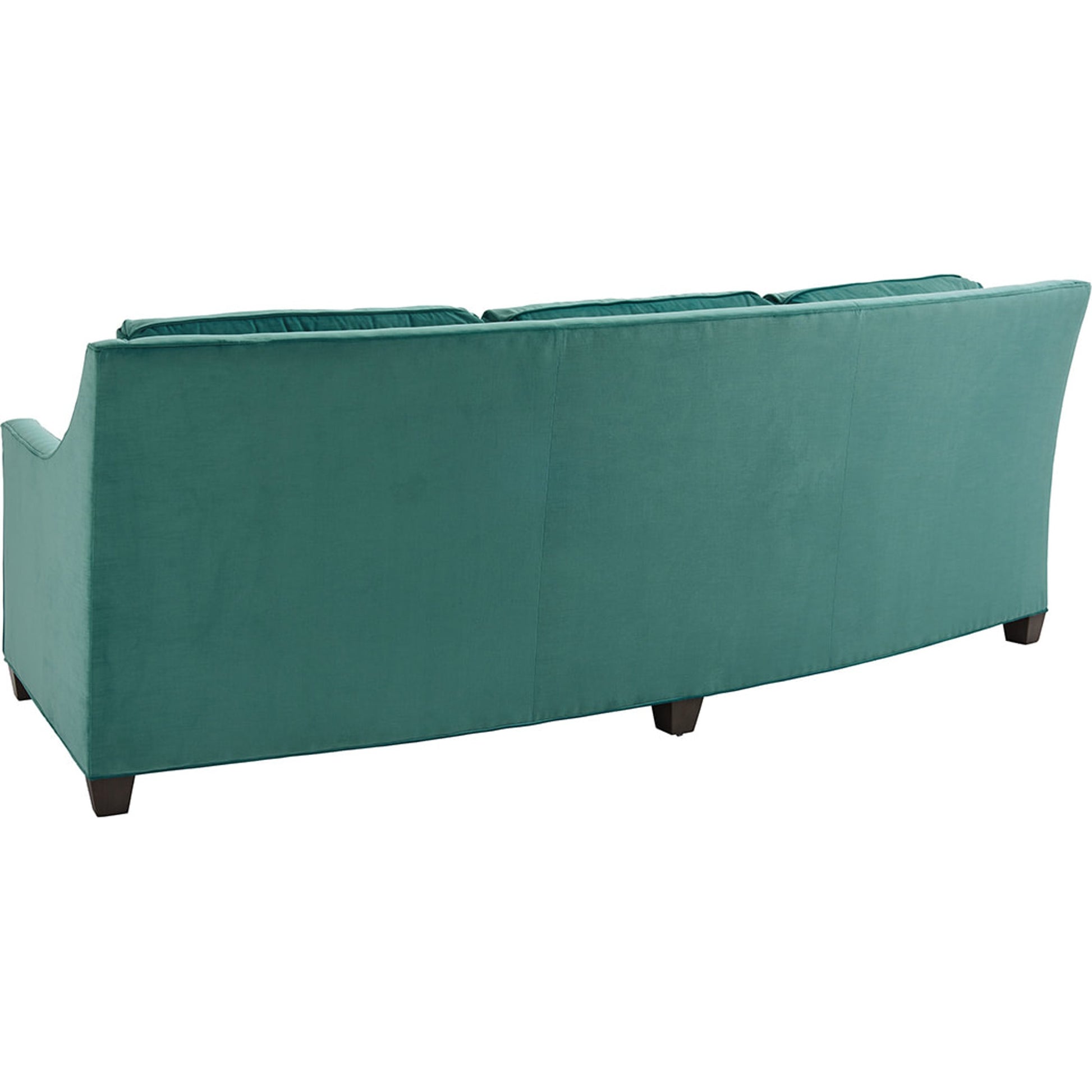 Valenza Curved Sofa by Lexington in green. Made from unique in a transitional style.
