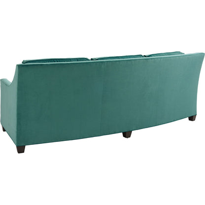 Valenza Curved Sofa by Lexington in green. Made from unique in a transitional style.