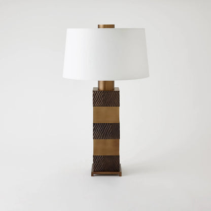 Stack Lamp by Global Views in bronze. Made from unique in a modern style.