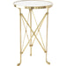 Directoire Table by Global Views in brass. Made from unique in a transitional style.
