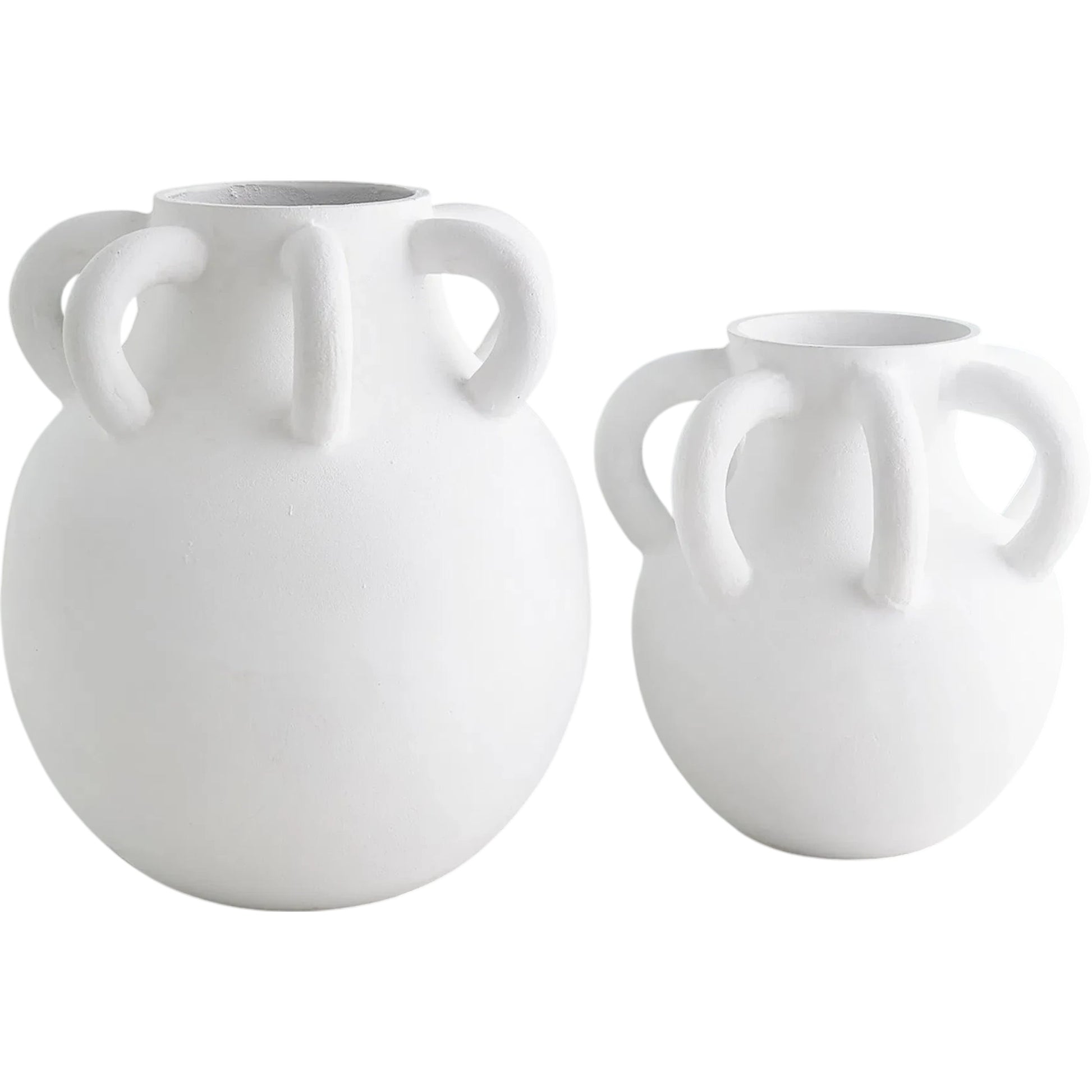 Amphora Loop Vase by Global Views in white. Made from unique in a modern style.