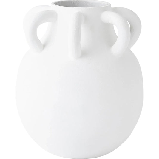 Amphora Loop Vase by Global Views in white. Made from unique in a modern style.