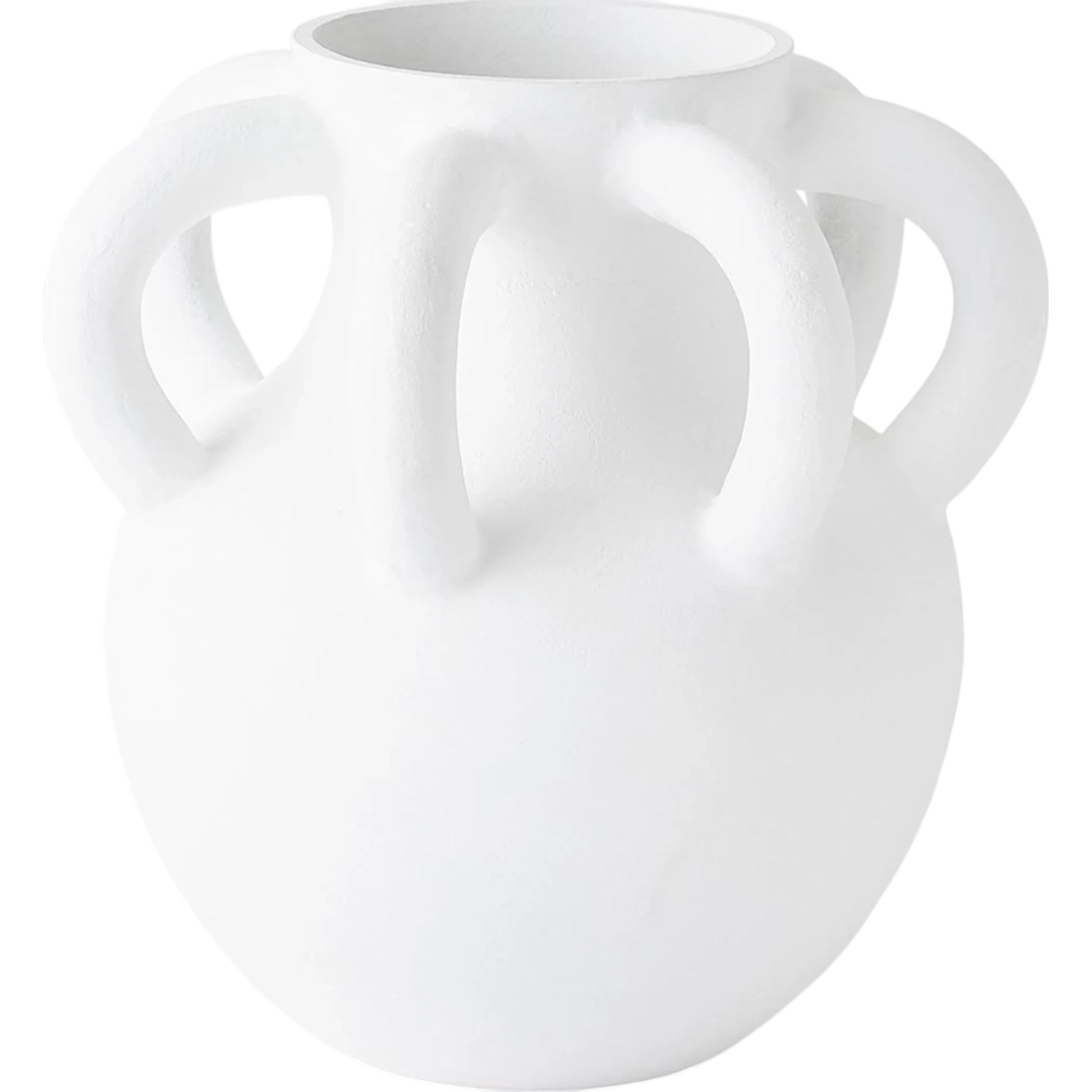 Amphora Loop Vase by Global Views in white. Made from unique in a modern style.