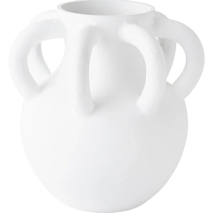 Amphora Loop Vase by Global Views in white. Made from unique in a modern style.