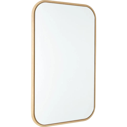 Narkissos Mirror by Global Views in white, red and oak. Made from unique in a unique style.